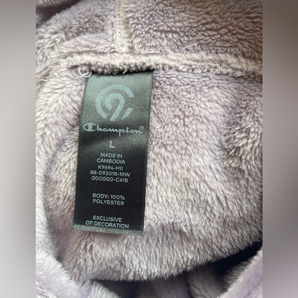 C9 By Champion Lavender Velour Cowl Neck Pullover, Size Large, Comfy Cozy Soft - Picture 5 of 6